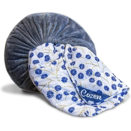 

Portable Travel Pillow Blanket - Throw Pillow Converts to Blanket - 2 in 1 Combo Soft Fleece and Space Saving for Home Car Travel Air Travel Picnics Hotel Camping and Backpacking
