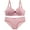 Pink, variant on Womens Lingerie Bras Set Lace And Panties 2 Piece Comfortable Breathable No Underwire Push Up Bralette For Sleep Lounge Plus Size