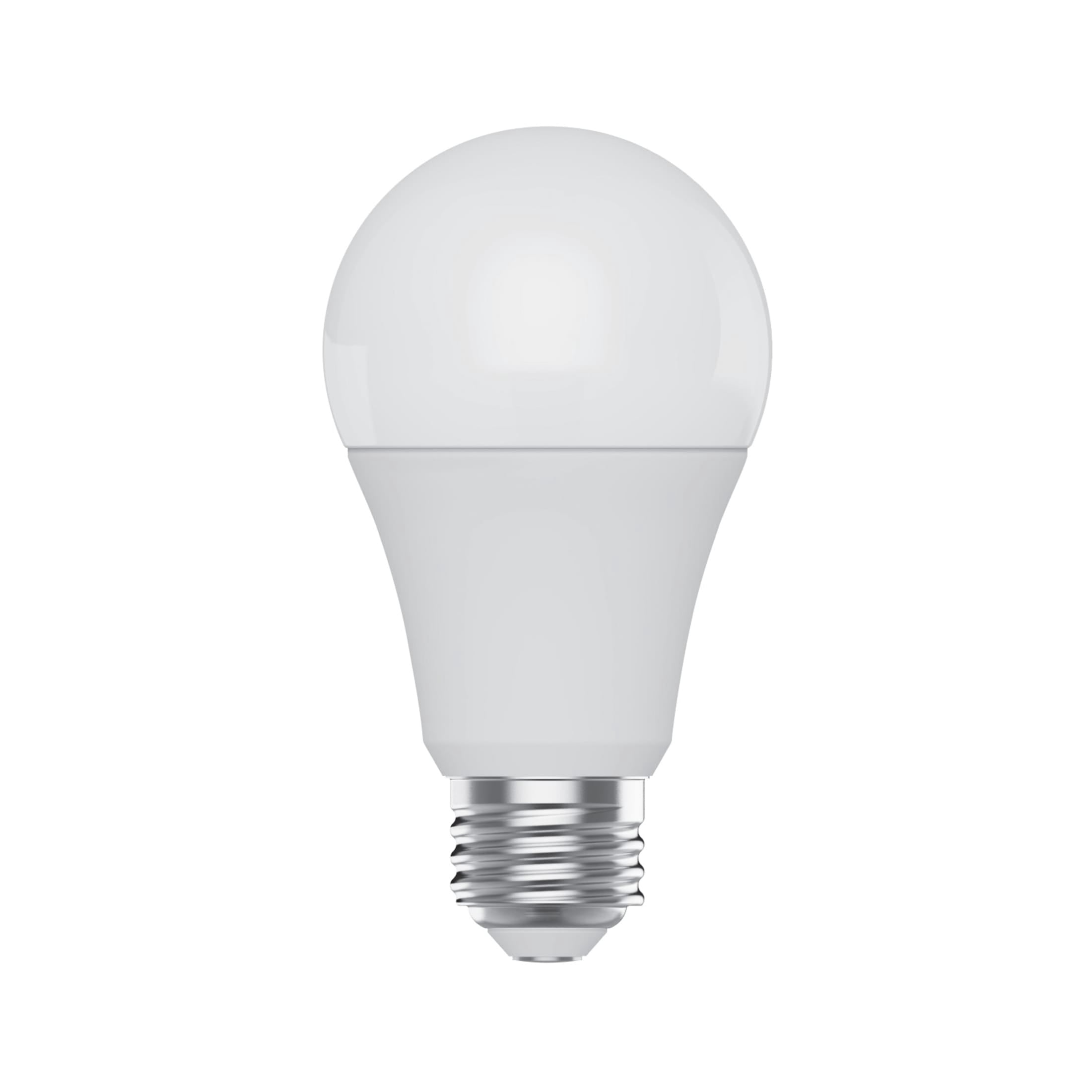 Great Value LED Light Bulb, Daylight, 100 Watt Eqv, A19 General Purpose, E26 Medium Base, 9yr, 4 Pack
