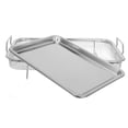 thumbnail image 4 of PAMINGONO 2pcs Toaster Oven Tray Stainless Steel Roasting Tools for Home Cooks, 4 of 7