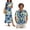Coconut Tree, variant on Tropical Flower Couples Matching Outfits Breathable Button Down Hawaiian Shirt Red Summer Beach Flowy Dress