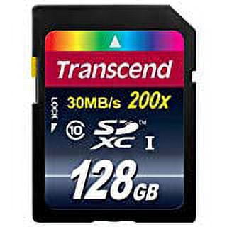 Transcend 128GB SDXC Class 10 Flash Memory Card (TS128GSDXC10)