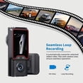 thumbnail image 4 of Binmer Dash Cam 2inch Touching Screen 1080P HD Front And Inside Recording Driving Recorder With WDR Night Vision Wide Parking Monitor Loop Recording APP, 4 of 9