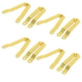 thumbnail image 1 of sourcingmap® Joyero De Bisagra De Apoyo De La Tapa Caja De Joyas Cubierta De Metal Color Oro 1Mm De Espesor De 8Pcs, 1 of 3