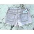 thumbnail image 2 of IRO JEANS Denim Button Fly Cut Offs Light Pink ( 25 ), 2 of 2