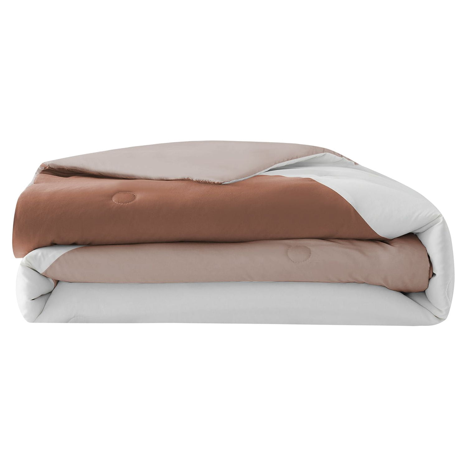 Serta So Soft 3-Piece Terracotta Reversible Comforter Set, Full/Queen