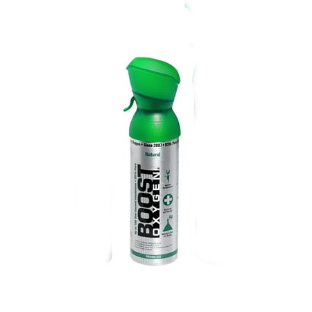 - Boost Oxygen Natural Portable 5 Liter Pure Canned Oxygen Canister, Flavorless