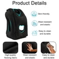 thumbnail image 3 of BTideas Inflatable Travel Pillow,Airplane Neck Pillow,for Airplanes, Trains, Cars ,Office(Black), 3 of 7