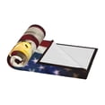 thumbnail image 3 of PHELIKA Bald Bird With American Flag 02 All Season Soft Throw Blanket Lightweight Flannel Fleece Blankets 60" x 80", 3 of 8