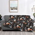 thumbnail image 2 of Yiaed Fox In The Forest Print Blanket Throw Blanket Soft Cozy Flannel Blanket for Home Bed Sofa Couch Chair-50"x40", 2 of 6