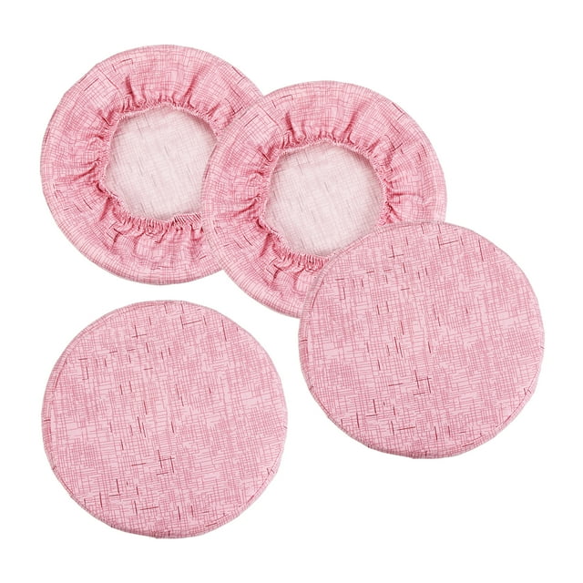 Unique Bargains Bar Stool Cover, 4 Pack Stool Cushion Cover for 12'-14' Chair, Pink