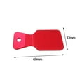 thumbnail image 3 of 2pcs Billiard Pool Cue Tip Shaper Lightweight Travel Training Sander Scuffer Red Yellow, 3 of 8