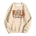 thumbnail image 4 of KHONTS Fall Sweatshirts for Women Autumn Graphic Printed Pullover Tops Long Sleeve Casual Fashion T Shirts Beige XL, 4 of 4