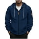 thumbnail image 2 of pstuiky Camisas de invierno de manga larga para hombre, Chaqueta tipo cárdigan con capucha y cremallera de manga larga de color liso para hombre camisetas de hombre xl, 2 of 5