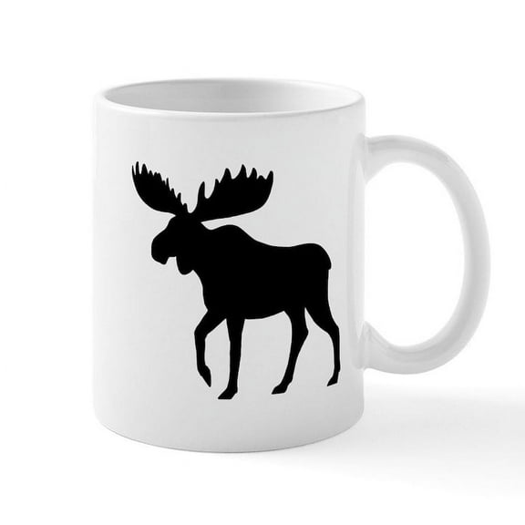 CafePress - Moose Mug - 11 oz Ceramic Mug - Novelty Coffee Tea Cup