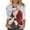 A03 Multicolor, variant on Xdegoge Merry Christmas Sweatshirts for Women 3/4 Length Sleeve Round Neck Pullover Funny Santa Claus Print Sweatshirt Casual Loose Fitting Blouse Tops