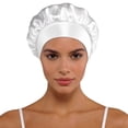 thumbnail image 1 of Bucket Hat For Home And Leisure With Satin Wide Brim Classic Style Suitable For All Seasons Travel Sleep Cap Fashion Accessory, 1 of 3