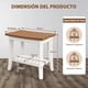 thumbnail image 3 of Banco de Baño Costway 2 Niveles 51 x 32,5 x 47 cm Marrón y Blanco, 3 of 10