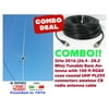Sirio 2016 (26.4 - 28.2 Mhz) 5/8 Tunable 10m & CB Base Antenna and 100Ft Coax