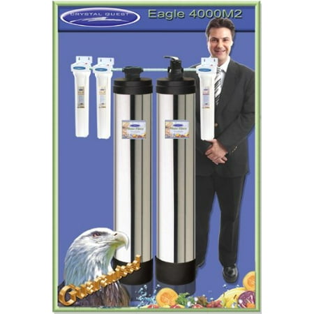 CRYSTAL QUESTA 4000M2 Anti-Scale and Eagle 2000 Water Filtration System 1,000,000 Gallon Capacity with Manual Backwashing