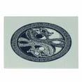 thumbnail image 1 of Celtic Dragon Cutting Board, Mystic Yin Yang Creatures in Round Frame, Decorative Tempered Glass Cutting and Serving Board, in 3 Sizes, by Ambesonne, 1 of 2