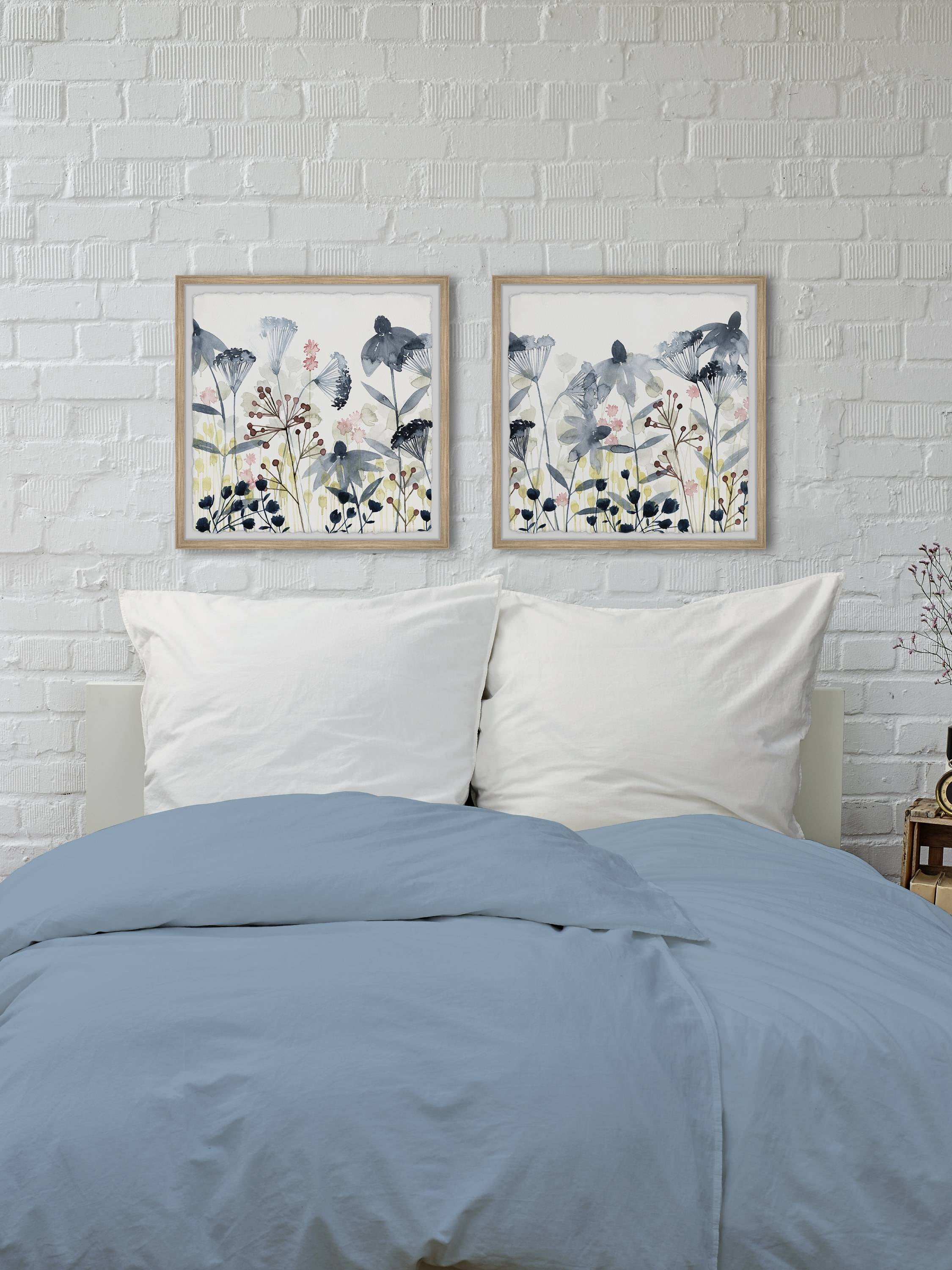 Marmont Hill Happy Garden Ii Diptych, Art Prints, 36.00" x 1.50"
