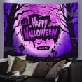 thumbnail image 2 of Tapestry Happy Halloween para pared, 150 x 150 cm, microtela de fibra, 2 of 2