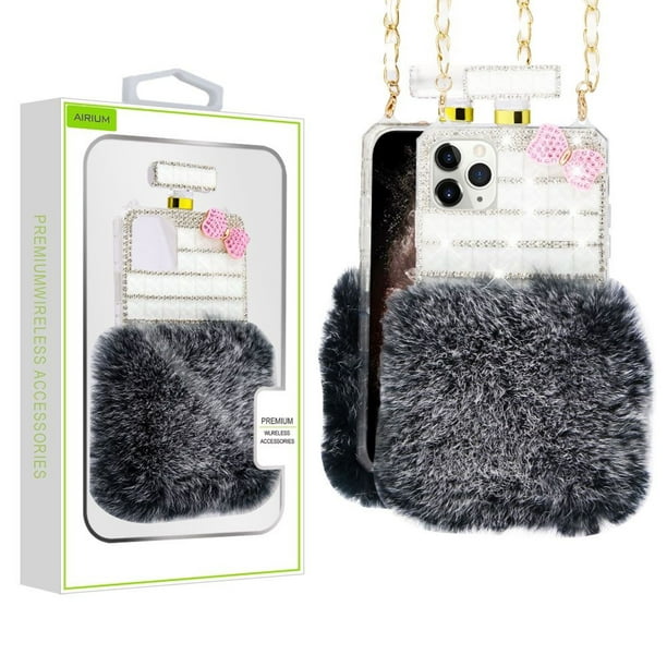 For Apple Iphone 11 Pro Max Case By Insten Cute Plush With Chain Perfume Bottle Hard Snap In W Diamond Compatible Apple Iphone 11 Pro Max Walmart Com Walmart Com