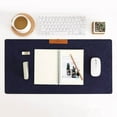 thumbnail image 3 of Langgg Soft Mouse Pad Table Computer Desk Mat Felt Laptop Cushion Office Home Large Dark Blue, 3 of 9