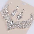 thumbnail image 6 of Soumake Wedding Bridal Queen Style Fully Shiny Rhinestone Necklace Earrings Jewelry Set, 6 of 8