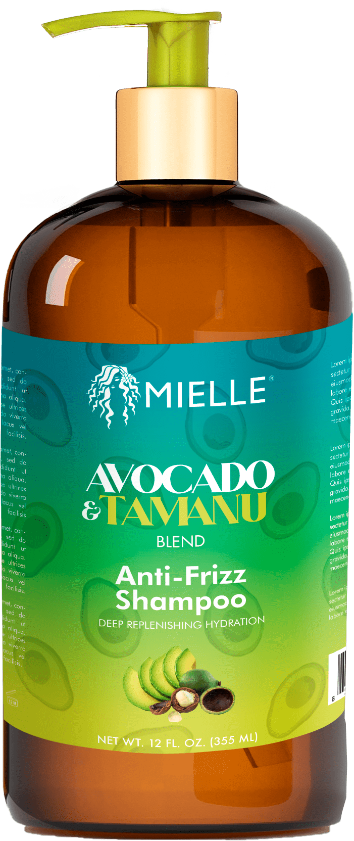 Mielle Avocado & Tamanu AntiFrizz Shampoo 12oz