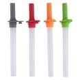 thumbnail image 2 of 4PCS Replacement Straws with Bite Valve Compatible with 15 OZ Cups, Reusable Silicone Straws with Cleaning Brush, Safe Durable Replacement Straw Set for Tumblers & Daily Use, 2 of 5