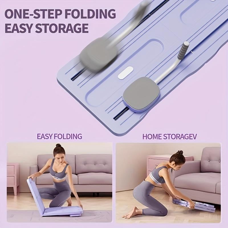 Multifunctional Yoga & Fitness Board with Resistance Bands, Foldable Compact Design, 1 Piece