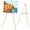 Natural-2 Pack, variant on Wooden Adjustable A-Frame Tripod Easel Stand for Canvas, Posters, Wedding Signs, and Artwork Display