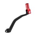 thumbnail image 1 of Palanca de cambio de motocicleta plegable para Yamaha YZ125 2005-2020, pedal de aleación de aluminio, palanca negra con cabeza roja y anillo de tono plateado, 1 of 6