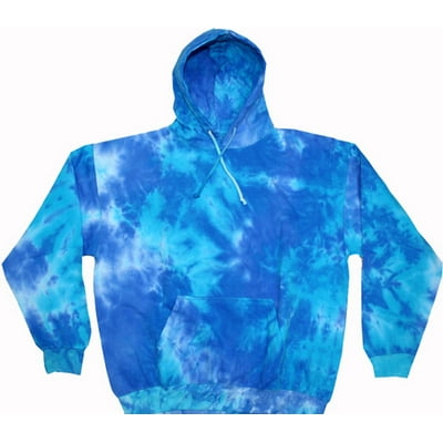 Crinkle tie dye hoodie hotsell