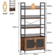 thumbnail image 2 of Yeshouse Estantería con Puertas de 70,87": Estantería Rústica Industrial de 4 Niveles, Vitrina Alta para Recámara, Sala de Estar, Hogar U Oficina, 2 of 8