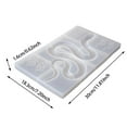 thumbnail image 4 of DIY Snake Crystal Mold Epoxy Resin Silicone Crafts Decor Mirror Snake Decoration Dish Silicone Mold, 4 of 9