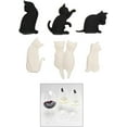 thumbnail image 4 of Ensemble de 6 Marqueurs de Verre à Vin Mignons en Silicone pour Chat, 4 of 7