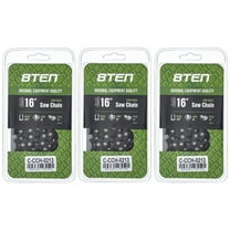 Semi Chisel Chainsaw Chain 16 inch .050 3/8 60DL for Husqvarna Stihl 3 Pack 810-CCC2435H