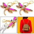 thumbnail image 2 of Veeki 2Pcs Cute Dragonfly Key Chain Stylish Metal Keyring Pendant for Coin Purse Phone Handbag Decorations Durable Rust Resistant, Classic Design, Sturdy Structure, Convenient to Use24055671, 2 of 4