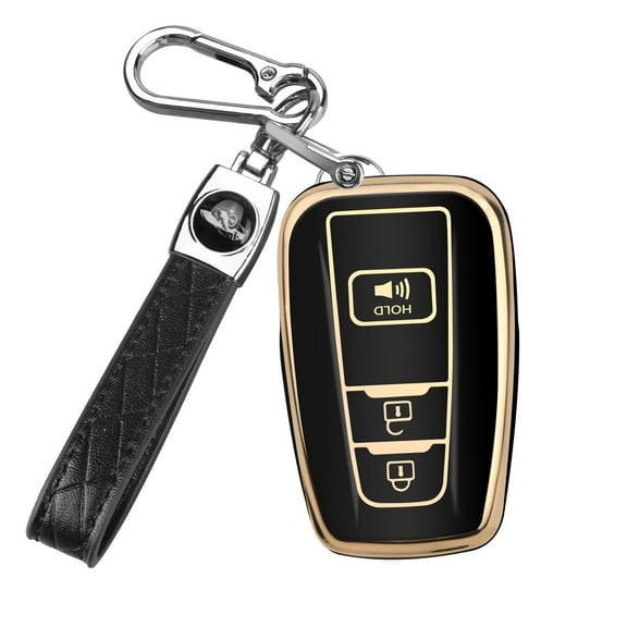 for Toyota 4Runner Key Fob Cover with Keychain Compatible with 2016-2025 RAV4 Camry Prius Prado Highlander Avalon
