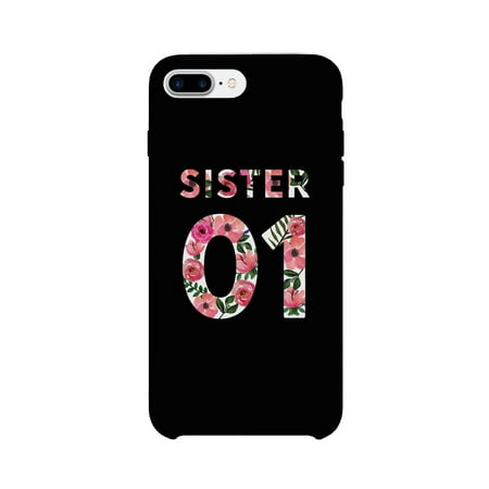 Sister01-Right Black Best Sister Matching Phone Case For iPhone