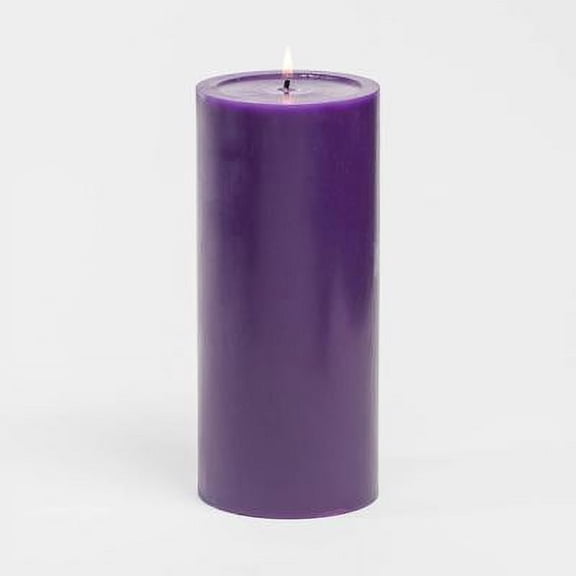 Richland 4" x 9" Purple Pillar Candles Set of 6