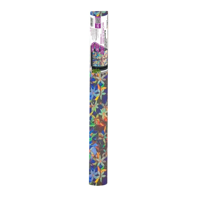 Electrostático Mobi Emplomado Color Azul, Rollo de 45 cm X 3 mt