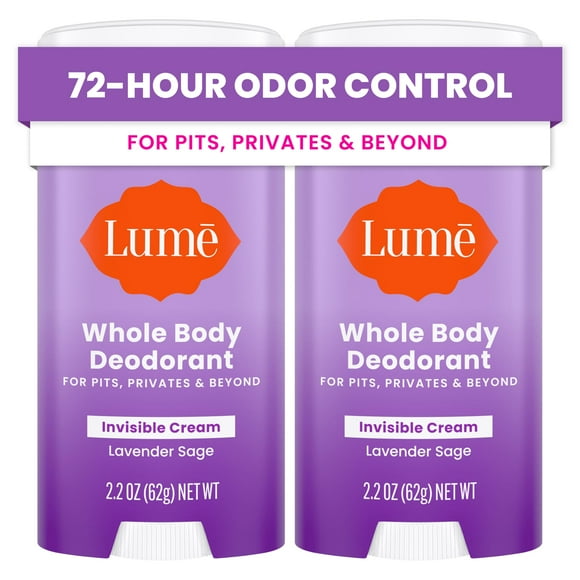 Crema desodorante en barra Lume Underarms Private Parts 62 ml x2