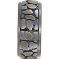 thumbnail image 3 of Titanium Edward Mirell Blue Anodized Brushed 10mm Band (Size 12) Made In United States emr268-12, 3 of 8