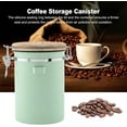 thumbnail image 3 of (Grön) Kaffebehållare - Kaffeburk - 1,8L - Kaffebehållare Förvaringsburk - Kaffebehållare - Lufttät Kaffebehållare med CO2-avgas - grön, 3 of 5