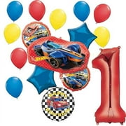 Anagram Hot Wheels Ultimate 1st Birthday Party Balloon Bouquet Decorations