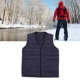thumbnail image 2 of Chaleco para hombre, chaleco calefaccionado, chaleco calefaccionado con cuello en V, chaleco calefaccionado eléctrico, funcionalidad inteligente, 2 of 12